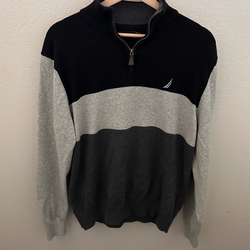 Náutica Men’s‎ Quarter Zip Pullover Size Large (Flawed)